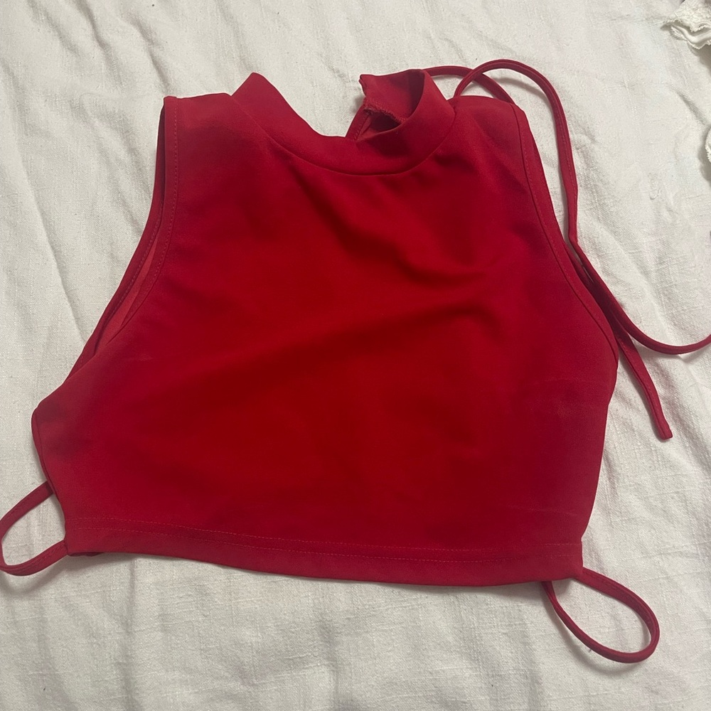 Red Crop Top